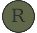 Revenue Rescue "R" in a roundel logo